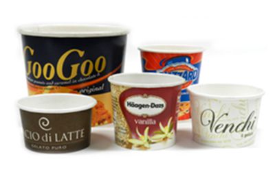 Vasos de postre congelado